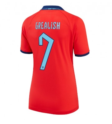 England Jack Grealish #7 Replica Away Stadium Shirt for Women World Cup 2022 Short Sleeve